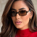 Rectangular Acetate Sunglasses