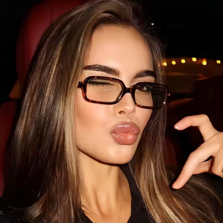 Rectangular Acetate Sunglasses