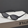 Slim Oval Acetate Sunglasses