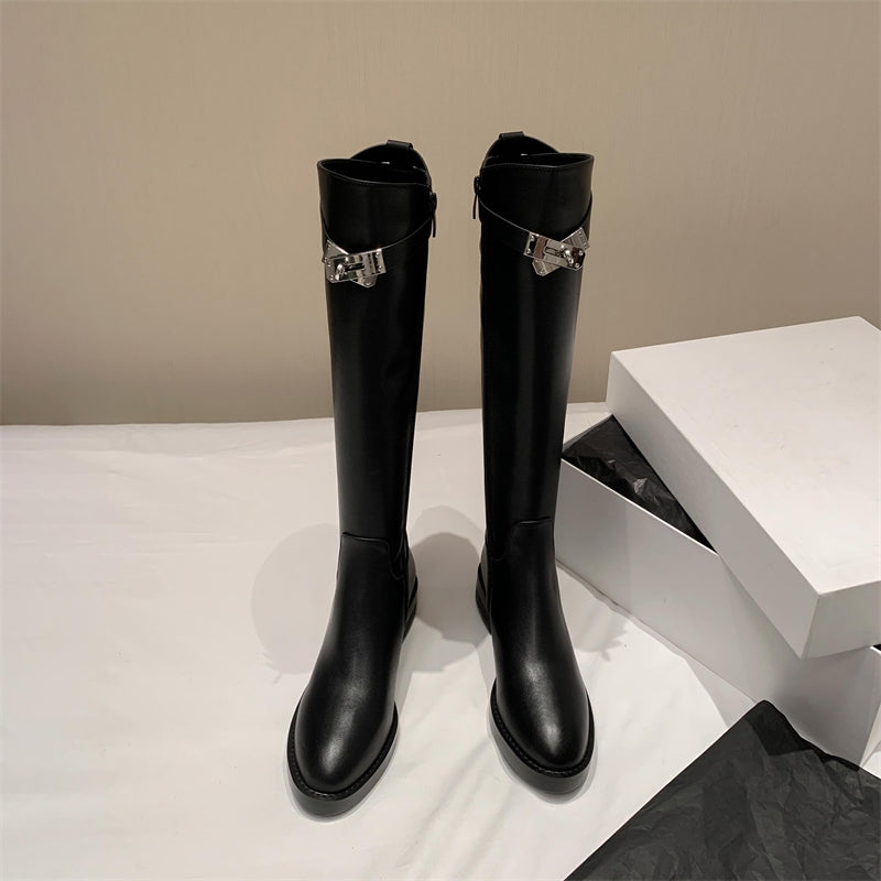 High-Knee Riding Boots