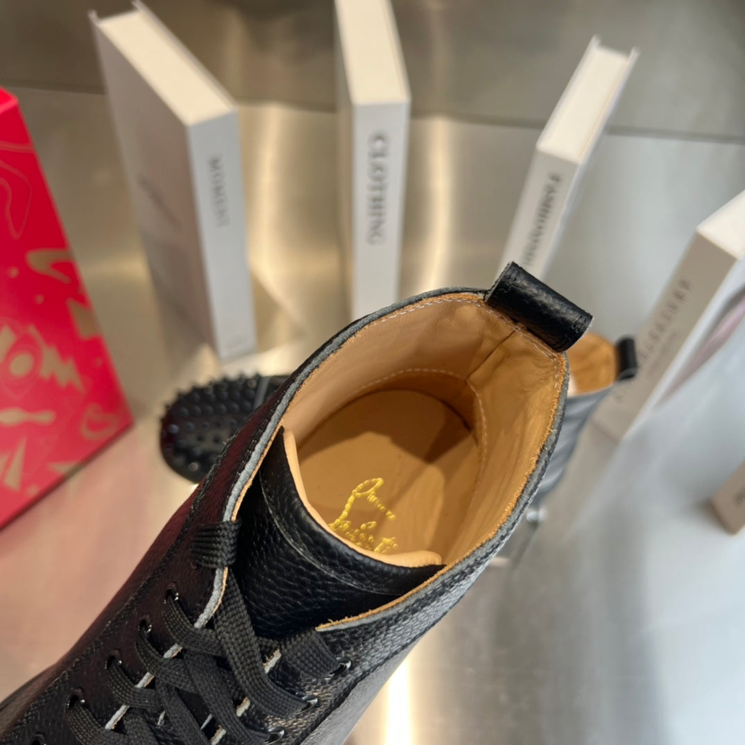 High-Top Studded Sneakers