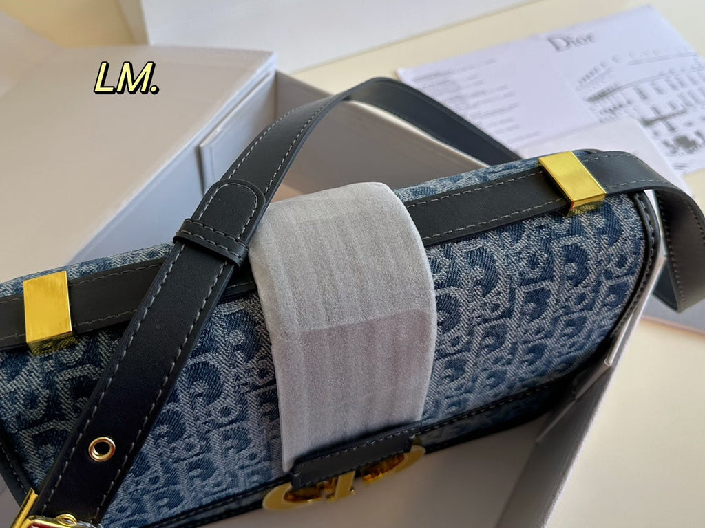 Vintage Denim Shoulder Bag