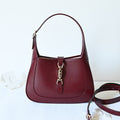 Jackie New Version Shoulder Bag Red Leather